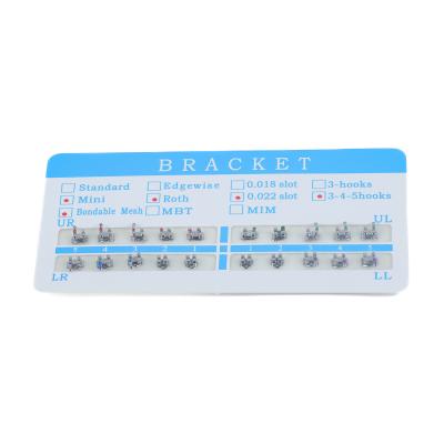 China Orthodontist Metallic Orthodontic Bracket Dental Brace for sale