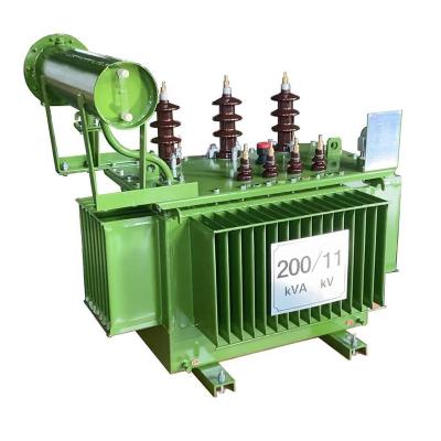 China Industrial Power Supply Oil Immersed Transformer 3 Phase 11Kv 33Kv 200Kva Distribution Step Down Energy Saving Transformer for sale