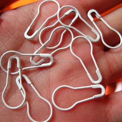 China Swipe tags & White DIY craft 22mm pear shape safety pin good for hanging tags and DIY craft for sale