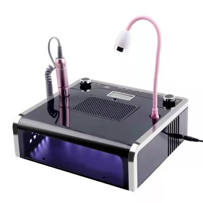 China Fashionable Jinyi 2021 new 4 in 1 machine built in UV led lamp dual light source beads nail dust collector for sale