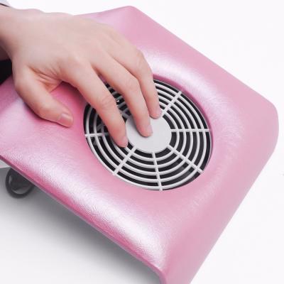 China Art Beauty 30W MIni Electric Suction Table Nail Vacuum Dust Collector Nail Lamp with Collect Bags for sale