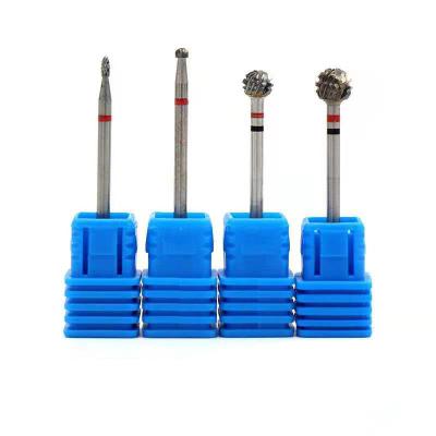 China Easy Apply Hot Selling Jinyi Professional Nail Drill Bits Nails Tungsten Steel Grinding Head Set For Nail for sale