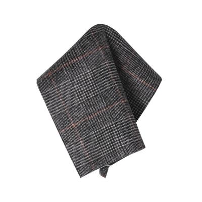 China 2021 New Products Classic Plaid Pattern Double Herringbone Double Faced Lattice Sided Hair Smooth Wool Wool Fabric for sale