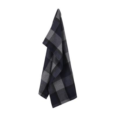 China Manufacturer Hot Selling Dark Chinese Double Faced Plaid Fabric Double Sided Face Cloth Woolen Fabric For Coat Making for sale