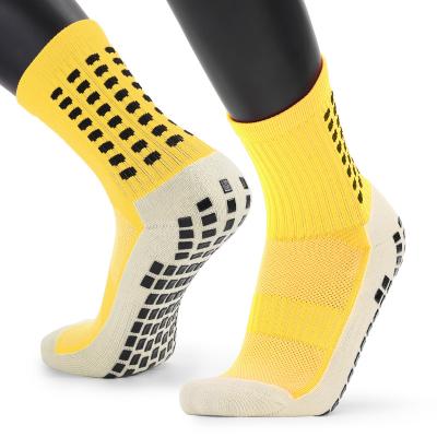 China High Quality Breathable Sports Socks Anti Slip Grip Football Socks Tube Custom Design Socks For Men for sale