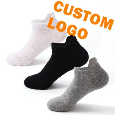 China Wholesale Cheap Breathable Loose Socks Breathable Plain Cut Out Thick Socks Mens Sports Winter Athletic Ankle Working To Custom Design Socks for sale