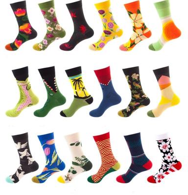 China Wholesale Happy Sporty Custom Design Socks Pattern Cartoon Anime Superhero Crewman Cotton OEM Fashion Socks For Men for sale