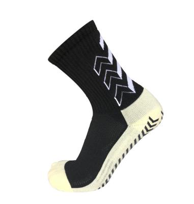 China Breathable Cotton Nylon Soccer Stock Socks Custom Design Socks for sale