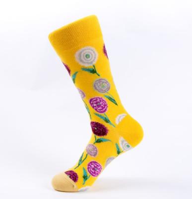 China RTS Viable Flower Cartoon Socks Fashion Socks Cotton Crew Women Socks for sale