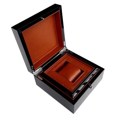 China Handmade Wooden Box Flexible Nonstick Finish Durable Anniversary Wooden Watch Box for sale