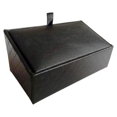 China Affordable Textured Paper Cufflinks Box Packaging Branded Small Cufflinks Gift Packaging Box for sale