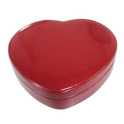 China Affordable Heart Shape Box PU Leather Lipstick Box Cosmetic Cosmetic Packaging Case for sale