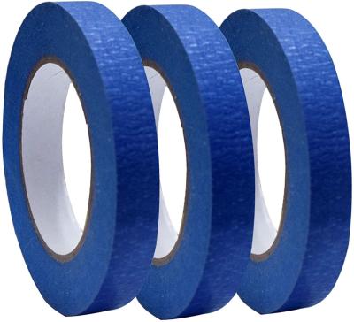 China Heat Resistant Blue Painter's Strip 3 Multi Rolls Outdoor Tape 0.7 Inch Paint & Decorating Supplies for sale