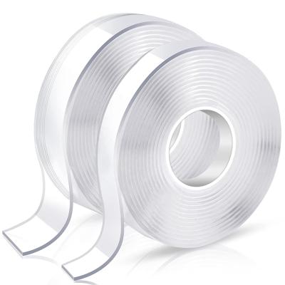 China Double Sided Clear Backing Tape Reusable Strong Tape Waterproof for sale