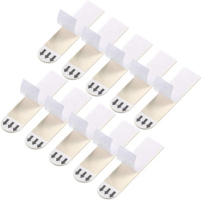 China Viable damage free plastic hook with moving adhesive 8 pieces large size hook and loop strips for sale