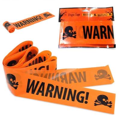 China Waist Eye Catching Halloween Caution Tapes Custom Barricade Halloween Warning Device, Halloween Party Haunted House Props for sale