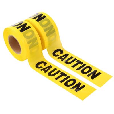 China Waterproof Yellow PE Warning Device Barrier Caution Tape Construction Halloween Party for sale