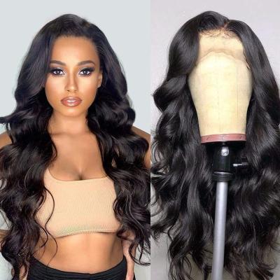 China Silky Straight Wave Lace Front Closure Virgin Body Wave Full Brazilian Cuticle Aligned Lace Closure Hair Wig for sale