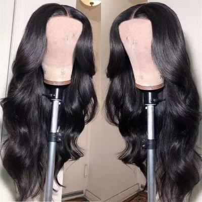 China Wholesale Body Wave Brazilian Virgin Hair Transparent Lace Front Wig for sale