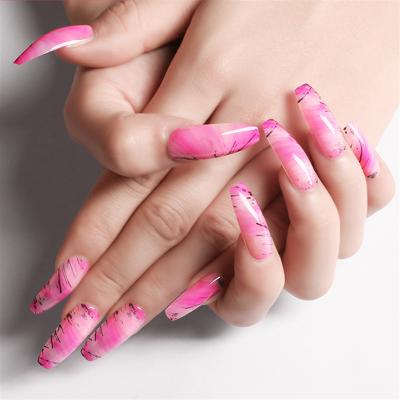 China Design Top Press On Nails Seller With Fake 3D Nail Design And Glue Nail Tip for sale