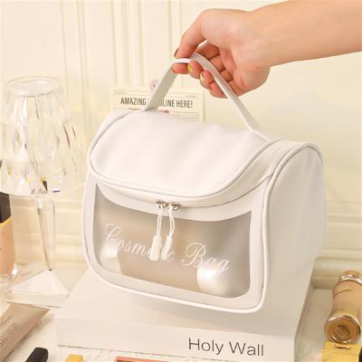 China Fashion Designer Cosmetic Travel Custom Makeup Brush Transparent Waterproof Bags Clear Makeup Bag for sale