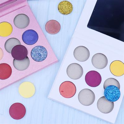 China Waterproof Make Your Own Makeup DIY Eyeshadow Palette 150 Colors Matte Shimmer Duochrome Glitter Eyeshadow for sale