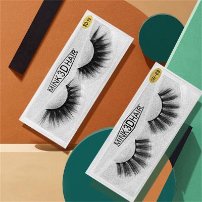 China Natural Long 3D False Eyelashes Lashes Box Packaging Best Custom False Eyelashes for sale