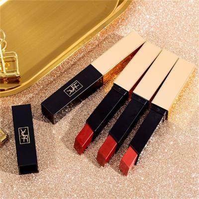 China Small Gold Bars Women Lip Makeup Fashion Matte Private Label Classic Lipstick Waterproof Hot Selling Tube for sale