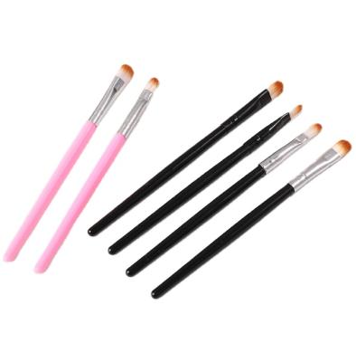 China Fan Brush Hot Sale Black Pink Single Eyeshadow Brush Cosmetics Blending Eye Makeup Brush Makeup Tools for sale