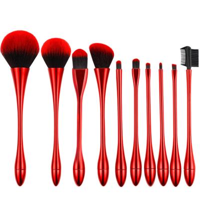 China Not easy to fade professional private label makeup brushes synthetic fiber cosmetic makeup brush set for sale