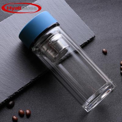 China Sustainable Double-Layer Glass Bottle For Heat Insulation Of Office Supplies for sale