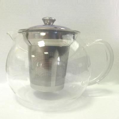 China Sustainable Glass Coffee Pot With Stainless Steel Infuser for sale