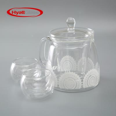 China Sustainable Customized Teapot Set With Various Surface Decorations for sale