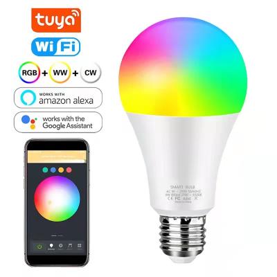 China festival& Hotel& Hot Selling Amazon Residence Smart Led Wifi RGB Bulb Compatible with Alexa and Google Auxiliary Lighting RGB Led Bulb Light for sale