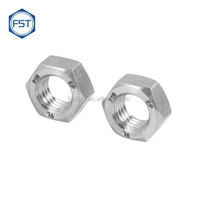 China Heavy Industry Profession Mass Production Custom High Accurate Thread Stainless Steel Hex Nuts for sale