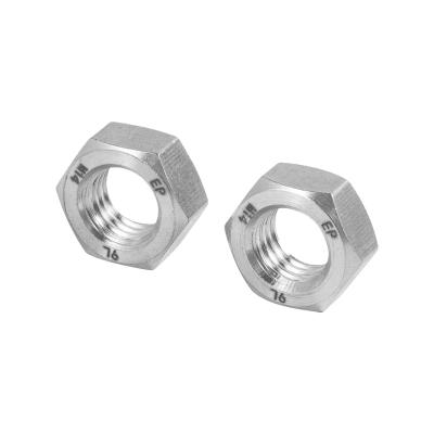 China Heavy Industry Super Stainless Steel 904L 1.4539 N08904 DIN934 ISO4032 Hex Nuts for sale