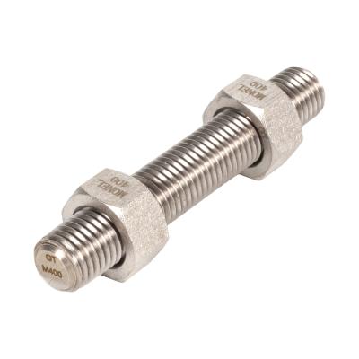 China General industry Monel 400 N04400 2.4360 k-500 k500 hex head bolt stud bolt with nut and gasket for sale