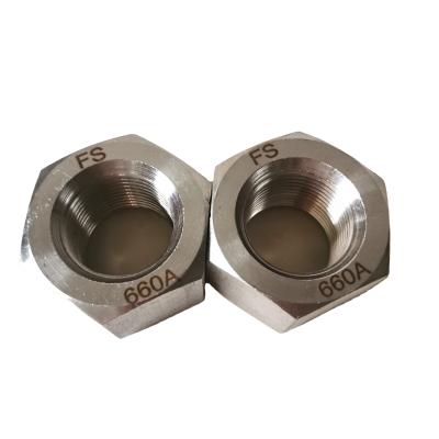 China Heavy industry Grade660 1.4980 alloy286 stud bolt with heavy duty GRADE 660A hex nut and flat gasket threaded rod and bars for sale