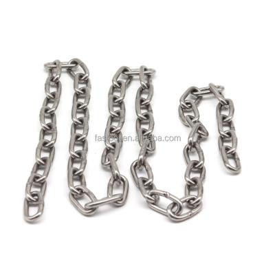 China LONG Drag Chain Stainless Steel JIS A2 SS304 INOX A2 LOOP Link Chain for sale