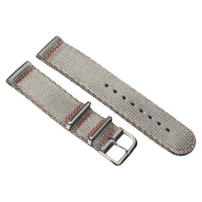 China Fanshion Hot Selling Double Layer Seat Belt Watchbands Nylon Soft Nylon Watch Strap For Watches for sale