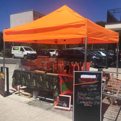 China Roadside Gazebo 3x3m Roadside Outdoor Street Vendors Gazebo Aluminum Sun Shade Canopy Tents for sale