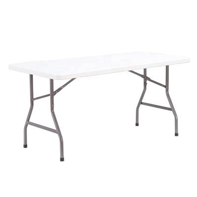 China 5FT Folding Table Regular Plastic HDPE Easy Carry Outdoor Folding Tables Picnic Camping Plastic Folding Tables for sale