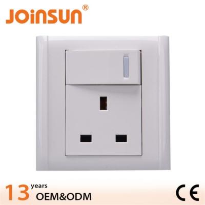 China Qming commercial qming big button switch with 13A UK plug electrical socket adapters (hardware product) for sale