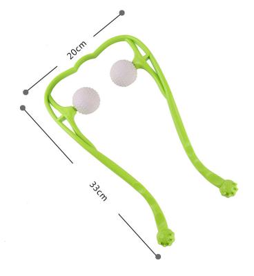 China Convenient Cervical Ball Massager Massage Neck Clip Household Manual Neck Massager for sale