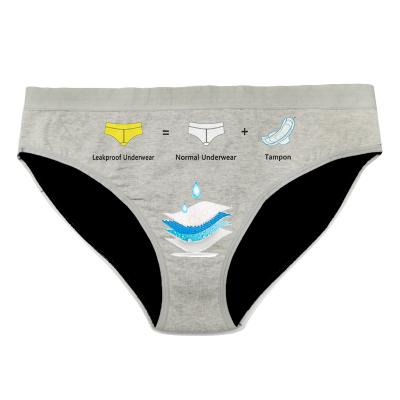 China Antibacterial Period Panties Leakproof Menstrual Underwear 4 Layer Period Panties Viable Comfort Panties for sale