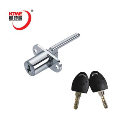 China Modern Furniture Hardware Round Zinc Alloy Drawer Lock Modern Cylinder Lock Furniture Locks for sale