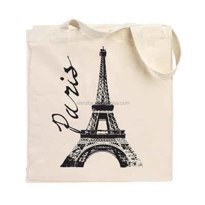 China Custom Logo Printing Premium Organic 12oz Cotton Canvas Tote Shopping Bag Handled Wholesales for sale