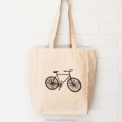 China Eco-friendly Cotton Canvas Grocery Tote Bag Custom Printed Plain Cotton Bag Customized Logo Promotion for sale