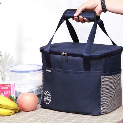 China New Design Oxford Reusable Factory Durable And Reusable Cooler Bag Insulated Lunch Bag With Custom Logo for sale