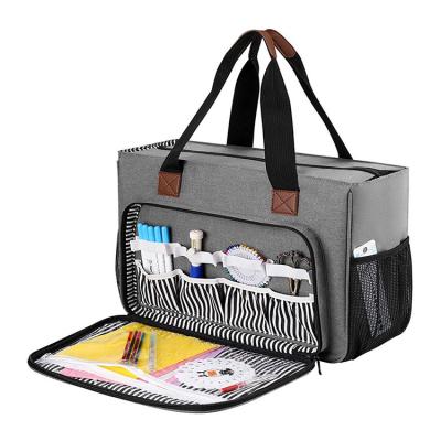 China Factory Wholesale Multi-Pocket Waterproof Oxford Cloth Handbag Women's Multi Pocket Storage Tote Bag With Zipper Closure for sale